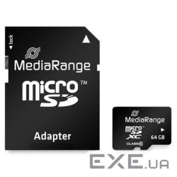 Карта пам'яті Mediarange 64GB microSD class 10 (MR955)