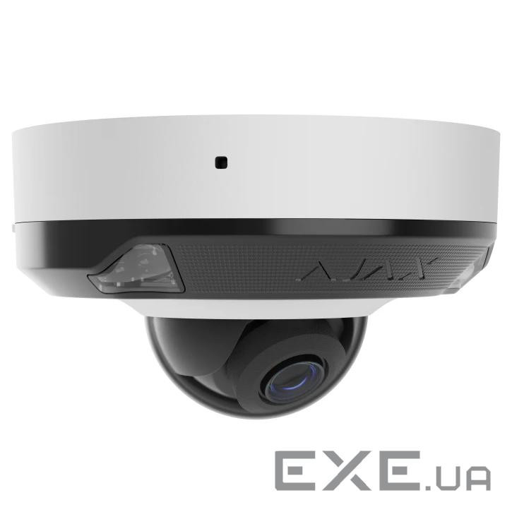 8 Mp IP охоронна відеокамера з гібридним підсвічуванням Ajax DomeCam Min (DomeCamMiniHL(8Mp / 4mm)W)