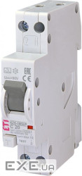 Диференційний автоматичний вимикач ETI KZS 1M SUP C 20/0,01 тип A (6kA) (верхнє підключенн (2175855)