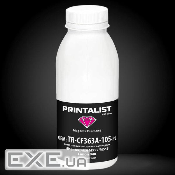 Тонер HP Enterprise M552/M553, Canon 040, 105г Magenta Printalist (TR-CF363A-105-PL)