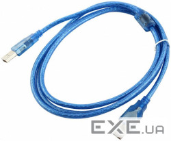 Кабель USB 2.0 RITAR AM / AM, 3.0m, прозорий синій (7375)