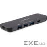 Концентратор Vinga USB-C 3.1 to HDMI+3xUSB3.0+PD100W+USB-C foldable cable (VHYC6FC)