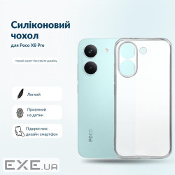 Чохол до мобільного телефона BeCover Silicone Poco X8 Pro Transparent (716019)