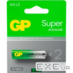 Батарейка GP Super AA 2шт/уп (15A21-SB2/4891199216732) (15A21-SB2 / 4891199216732)