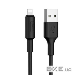 Кабель Hoco X25 Soarer, Lightning-USB, Black, Довжина 1м , BOX (ZDL-X25LB)