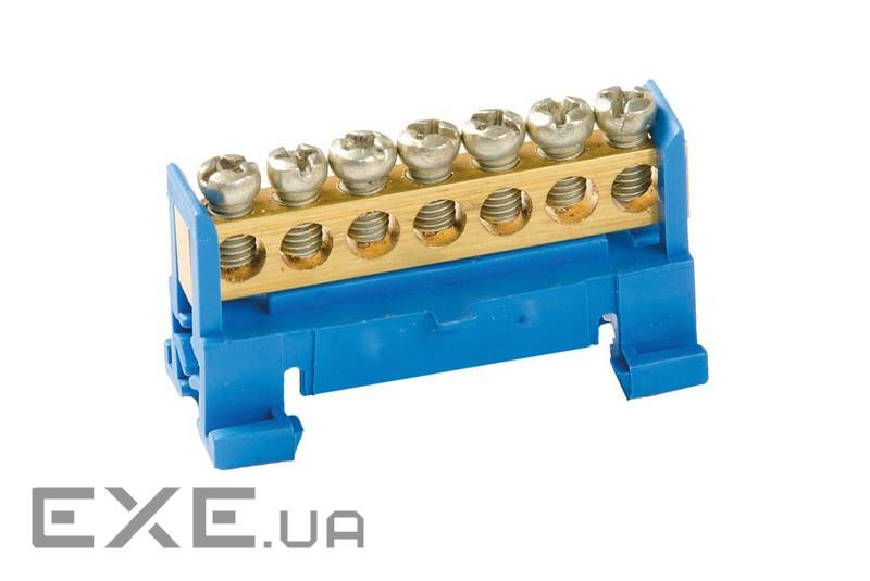 Шина нульова 7 отворів під DIN-рейку Q50 (Ш7Д) )