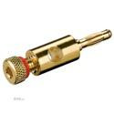 Штекер FreeEnd-Banana,/M 4mm Gold RingRed з гвинтом,золотистий (75.01.1684-1)