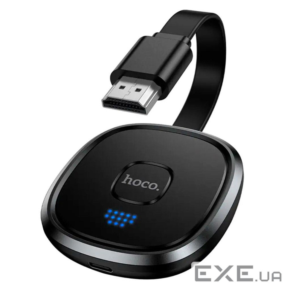 Перехідник адаптер HOCO UA45 HDMI Screen Mirroring Device, 1080P, Black, Box