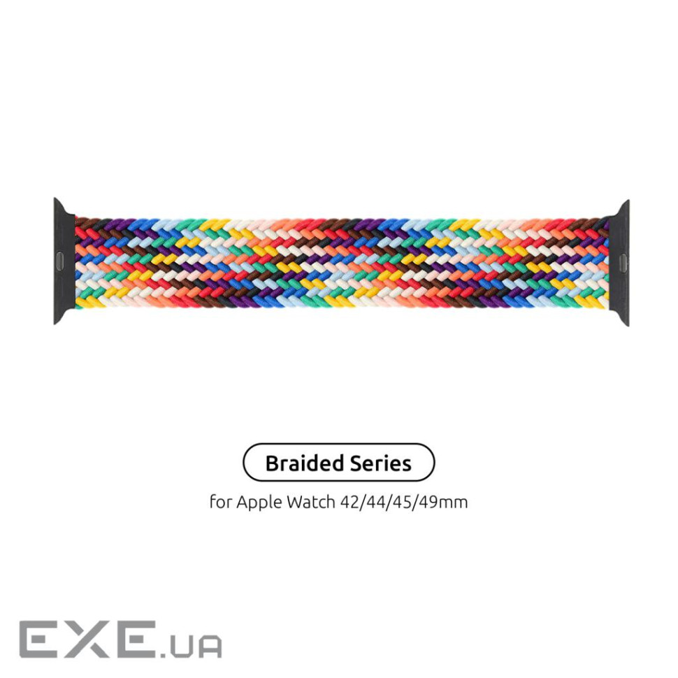 Ремінець Armorstandart Braided Solo Loop для Apple Watch 42mm/44mm/45mm/49mm Pride Editio (ARM64938)