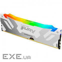 Модуль пам'яті KINGSTON FURY Renegade White/Silver DDR5 6400MHz 16GB (KF564C32RWA-16)