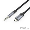 Кабель мультимедійний Micro 5P M to 3.5mm M 1.0m (4pin) black Vention (BDGBF)