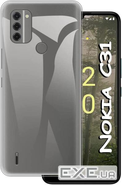 Чохол-накладка BeCover для Nokia C31 Transparancy (708649)