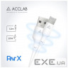 Дата кабель USB 2.0 AM to Lightning 1.2m PwrX 20W ACCLAB (1283126559549)