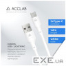 Дата кабель USB 2.0 AM to Lightning 1.2m PwrX 20W ACCLAB (1283126559549)