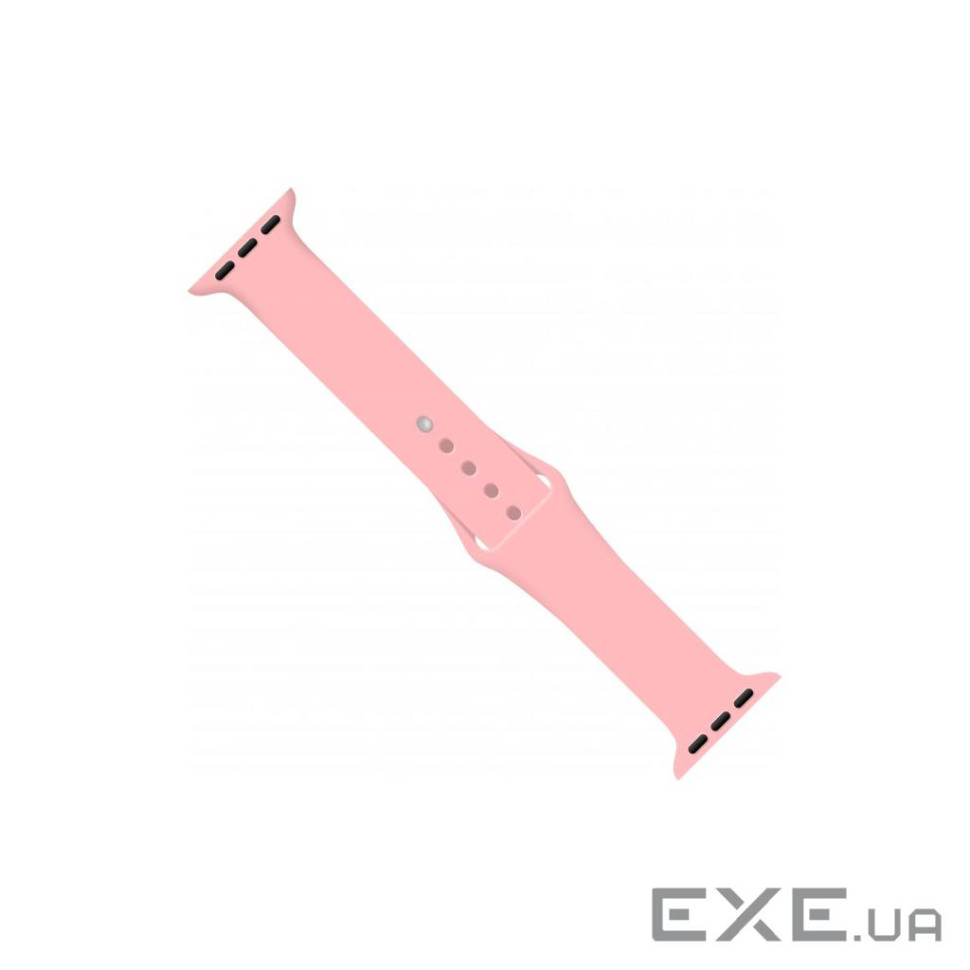 Ремінець до смарт-годинника Intaleo Silicone для Apple Watch 38/40 mm pink (1283126494338)