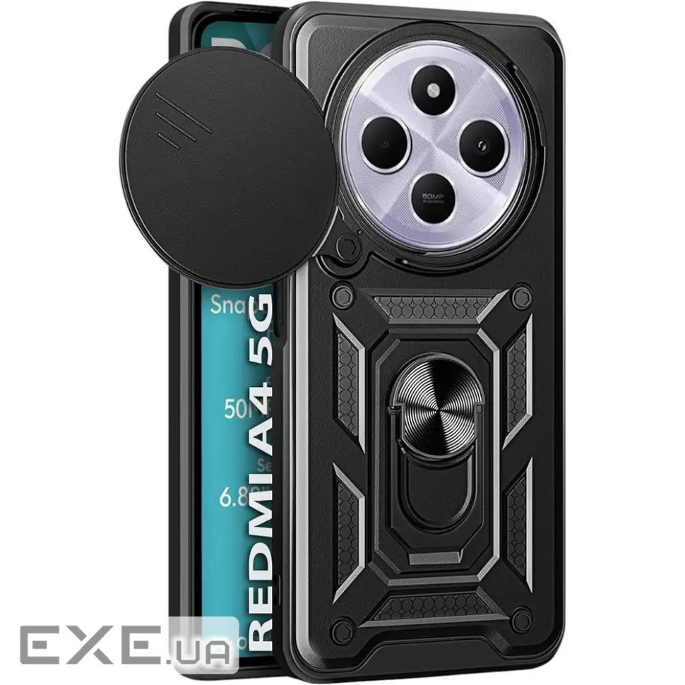 Чeхол-накладка BeCover Military для Xiaomi Redmi A4 5G Black (712875)