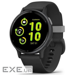 Смарт-часы Garmin Vivoactive 5 Slate Aluminum Bezel with Black Case and Silicone Band (010-02862-5A)