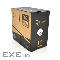 Кабель КВП UTP-cat.6 (4 * 2 * 0.54), Ritar, (CU), для внутр. робіт, 305м , White, Corton BOX, Q2 (10820)