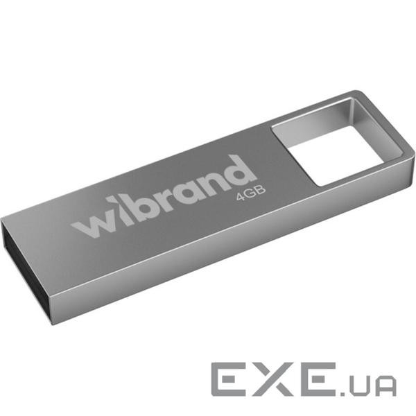 Флешка WIBRAND Shark 4GB USB2.0 Silver (WI2.0/SH4U4S)