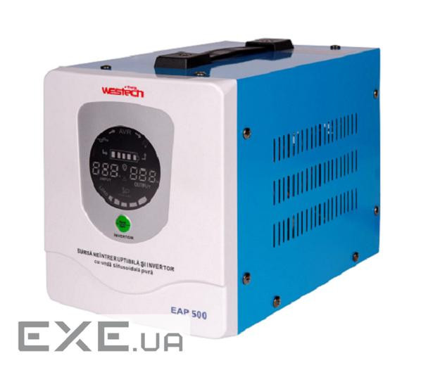 ДБЖ з правильною синусоїдою Westech EAP DUAL ULTIMATE -500VA / 300W 12V, о (WS-EAP-300(500VA) ULTIM)