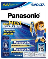 Батарейка Panasonic Evolta лужна AA блістер, 2 шт. (LR6EG/2B)