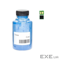 Тонер HP CLJ Pro M454dn/479dw, HP 415A chip 60г Cyan АНК (50000265)
