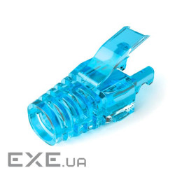 Ковпачок ізолюючий PiPo RJ-45 Cat.5 / Cat.6 (100 шт / уп.), Transparent-blue (CPRJ45P-TR-B-CAT5 / 6) .), Transparent-blu