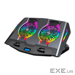 Підставка для ноутбука IceCoorel N10, 10-18", 2*125mm 1400&plusmn,10% RPM, корпус пласт