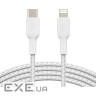 Дата кабель USB-C to Lightning 2.0m white Belkin (CAA004BT2MWH)
