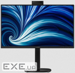 Монiтор TFT PHILIPS 23.8" 24B2U4301H/00 IPS 120Hz HDMI DP USB-C Pivot USB WebCam RJ45
