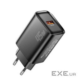 Зарядний пристрій Essager USB-A QC3.0 45W black (ECT45W-RPB01-Z)