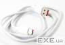 Дата кабель USB 2.0 AM to USB-C 1.0m 6A white Dengos (PLS-TC-6A-WHITE)