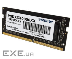 Модуль пам'яті PATRIOT Signature Line SO-DIMM DDR4 3200MHz 8GB (PSD48G320081S)