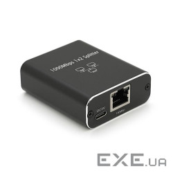 Активний RJ45 сплітер 1=>2 порту, підтримує 1000Mbps, with Type-C pow (YT-S- (YT-S-RJ45-1=>2)
