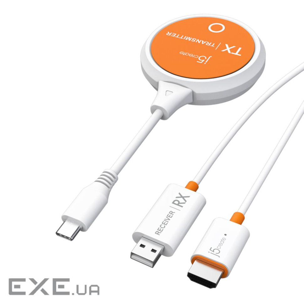 Бездротовий ScreenCast J5create JVAW62-N USB-C на HDMI, до 15 м