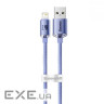 Кабель BASEUS Crystal Shine Series Fast Charging Data Cable USB to iP 2.4A 1.2м Purple (CAJY000005)
