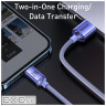 Кабель BASEUS Crystal Shine Series Fast Charging Data Cable USB to iP 2.4A 1.2м Purple (CAJY000005)