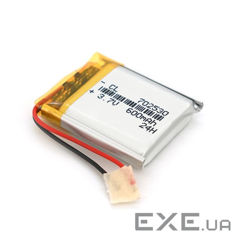 Літій-полімерний акумулятор 7*25*30mm (Li-ion 3.7В 500мА&middot,год) (702530) ) (702530)