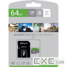 Карта пам'яті PNY 64 GB microSDXC class 10 UHS-I Elite + SD Adapter (P-SDUX64U185GW-GE)
