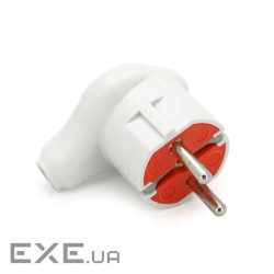 Вилка із заземленням кутова YT-531, 16A, White YT-531, 16A, White