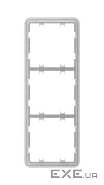 Рамка для вимикача на 3 секції Ajax Frame 3 seats for LightSwitch Vertical (000046132) Ajax Frame 3 seats for LightSwitc