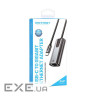 Перехідник USB-C to RJ45 Ethernet 1000Mbps Aluminum black Vention (CFNHB)