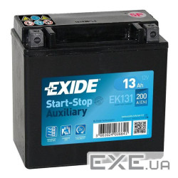 Акумулятор автомобільний EXIDE START STOP AUXILIARY 13Ah (+/-) (200CCA) (EK131)