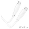 Дата кабель USB-C to USB-C 2.0m 100W TPE X93 white HOCO (6931474790729)