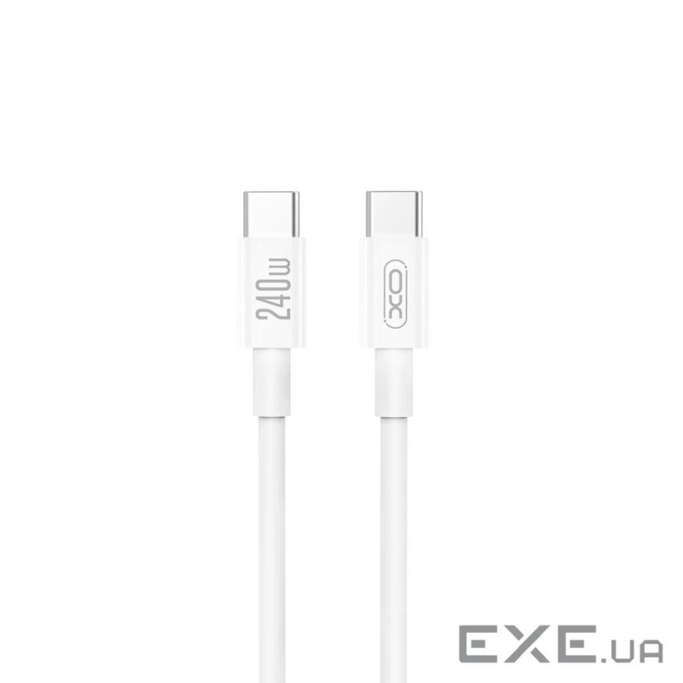 Дата кабель USB-C to USB-C 1.0m 240w White XO (NB-Q298-CC.white)