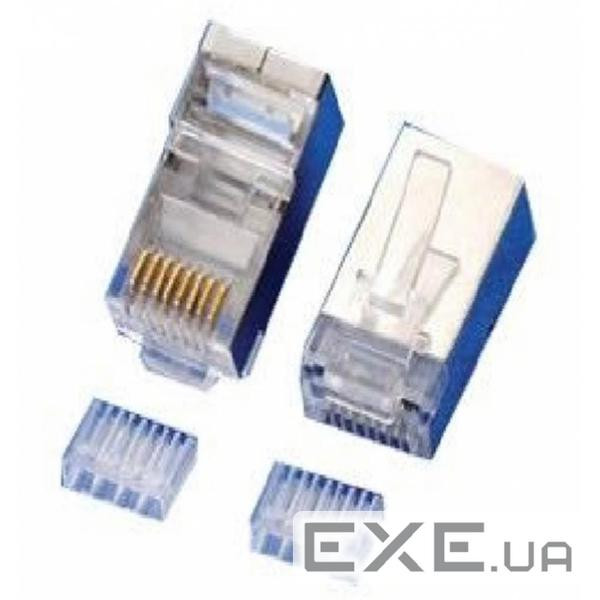 Конектор RJ45 cat.6 FTP, екранований, 50 шт упаковка Merlion (RJ45ML-2-50-CAT6-FTP / 10566) (15066)
