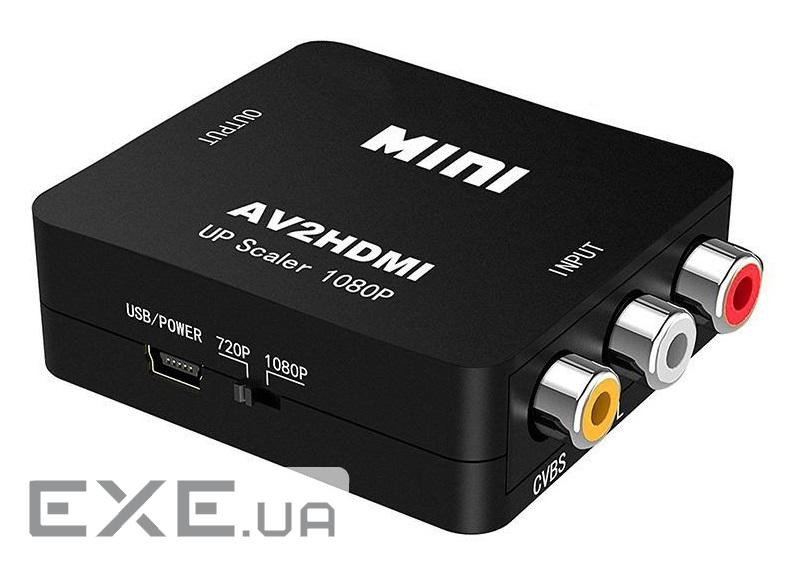 Перехідник моніторний Lucom HDMI-RCAx3 F/F,Pas (HDMI-екран )+Audio 720/1080p (62.01.3190-10)