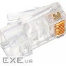 Конектор RJ45, UTP, з наскрізними отворами, 8p8c ( 100шт пакунок) KINGDA KD- (KD-PG8032-C5E/100шт) )