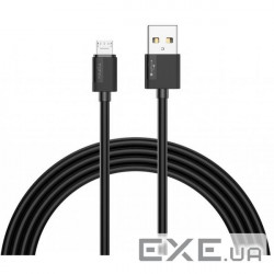Дата кабель USB 2.0 AM to Micro 5P 2.0m Nets T-M801 Black T-Phox (T-M801(2) black (T-M801 2м) black)