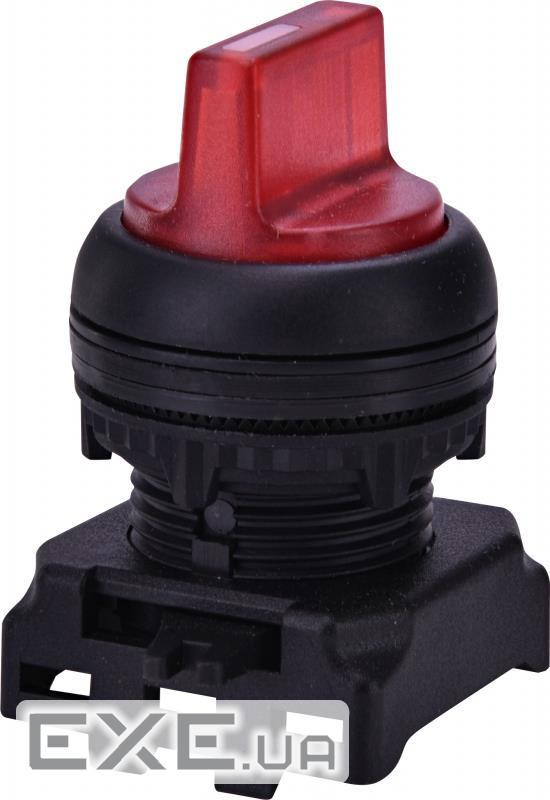 Вимикач поворотний ETI, EGS2I-N90-G (2-х позиційний, з фіксацією, з підсвіткою 0-1, 45 , ч (4771333)